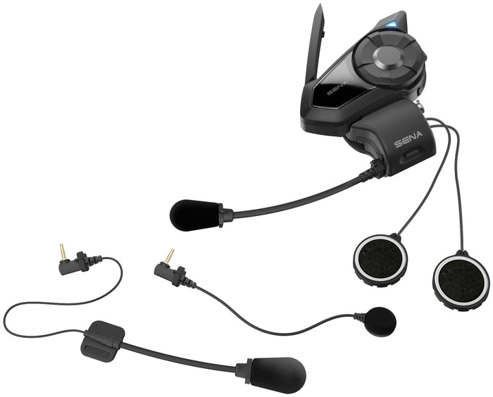 SENA INTERKOM MOTOCYKLOWY 30K MESH 2.0 BLUETOOTH 4.1 DO 2000M Z GŁOŚNIKAMI HD SPEAKERS I UNIWERSALNYM ZESTAWEM MIKROFONÓW ( BEZ RADIA FM ) ( 1 ZESTAW ) (EL) - ZASTĘPUJE 30K-01 ORAZ 30K-02