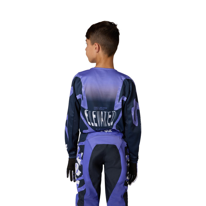 BLUZA MOTOCYKLOWA JUNIOR FOX 180 DIFFUSE SE BLUEBERRY