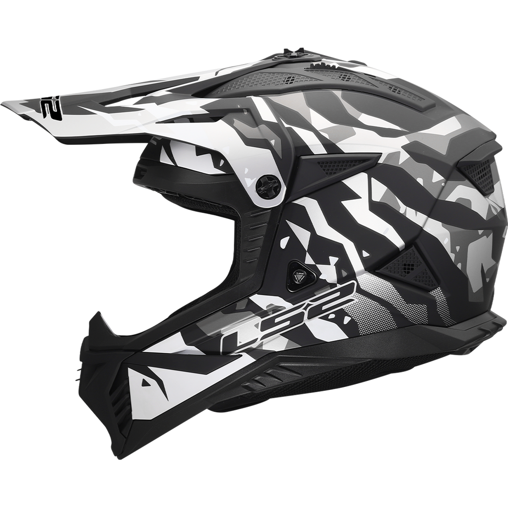 KASK LS2 MX708 FAST II GROTESK BLACK GREY