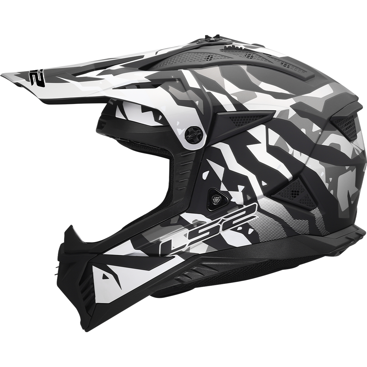 KASK LS2 MX708 FAST II GROTESK BLACK GREY