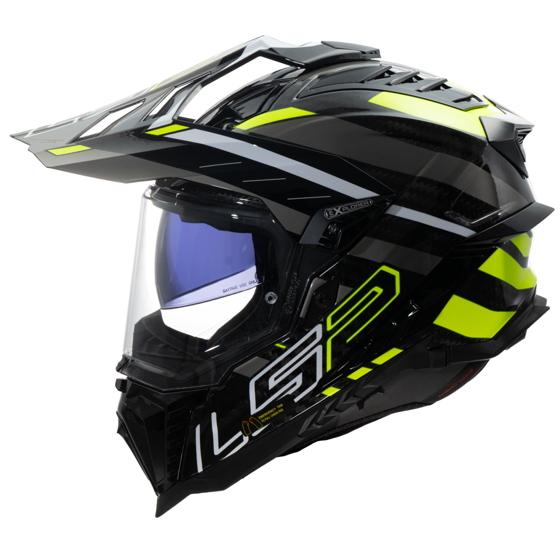 KASK LS2 MX701 EXPLORER C EDGE BLACK H-V YEL.