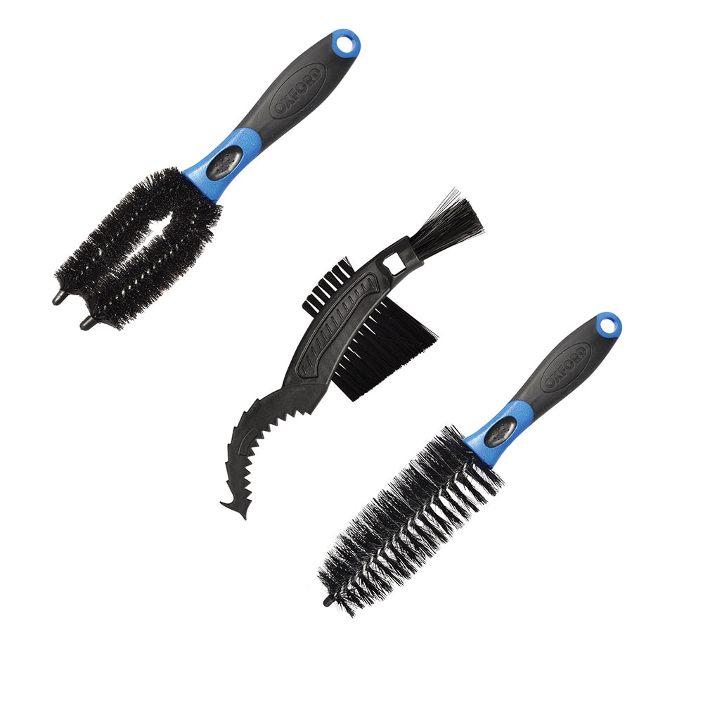 OXFORD ZESTAW SZCZOTEK DO CZYSZCZENIA MOTOCYKLA BICYCLE TRIPLE BRUSH SET (STARY KOD: OX244)