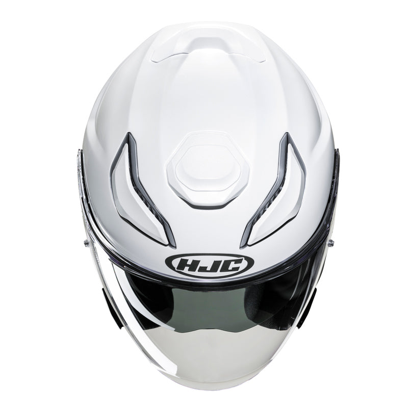 KASK MOTOCYKLOWY HJC F31 SOLID PEARL WHITE