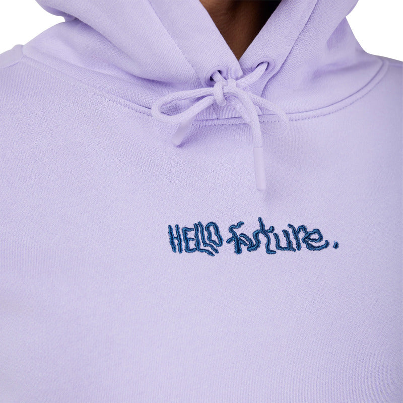 BLUZA Z KAPTUREM FOX LADY HELLO FUTURE FLEECE PO LILAC
