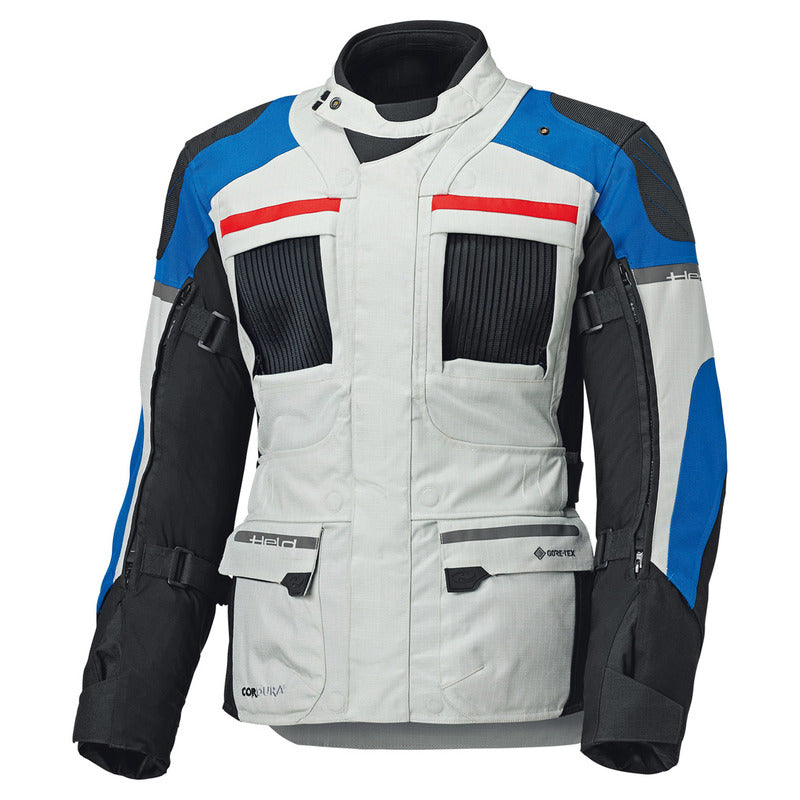 KURTKA MOTOCYKLOWA TEKSTYLNA HELD CARESE 3 [GORE-TEX] GREY BLUE