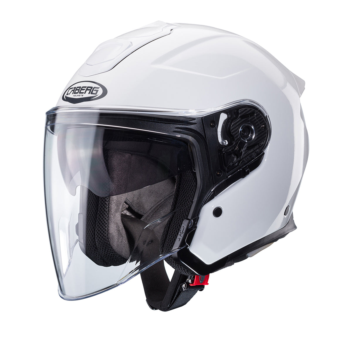 CABERG KASK OTWARTY JET OTWARTY FLYON II SOLID WHITE KOLOR BIAŁY POŁYSK – zdjęcie 2
