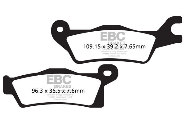 EBC Brakes Klocki hamulcowe EBC FA618R (kpl. na 1 tarcze)