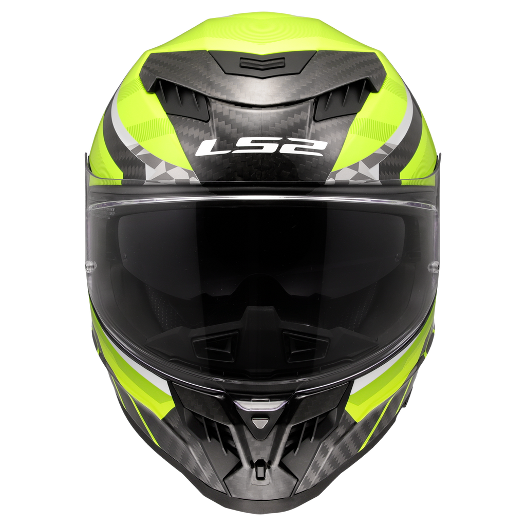 KASK LS2 FF807 DRAGON TRAX H-VIS YELLOW