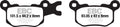 EBC Brakes Klocki hamulcowe EBC FA684R (kpl. na 1 tarcze)