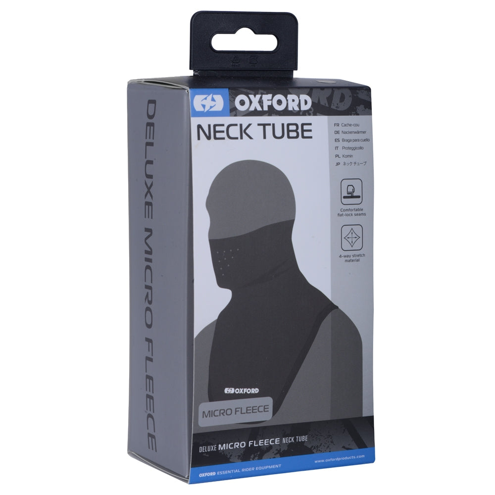 OXFORD OCIEPLACZ SZYI / KARKU DELUXE NECK TUBE MICRO FLEECE BLACK DLUGI KOLOR CZARNY – zdjęcie 2