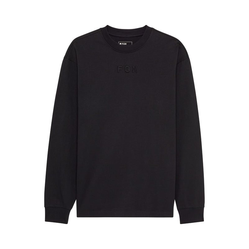 KOSZULKA Z DŁUGIM RĘKAWEM FOX WORDMARK OVERSIZED BLACK