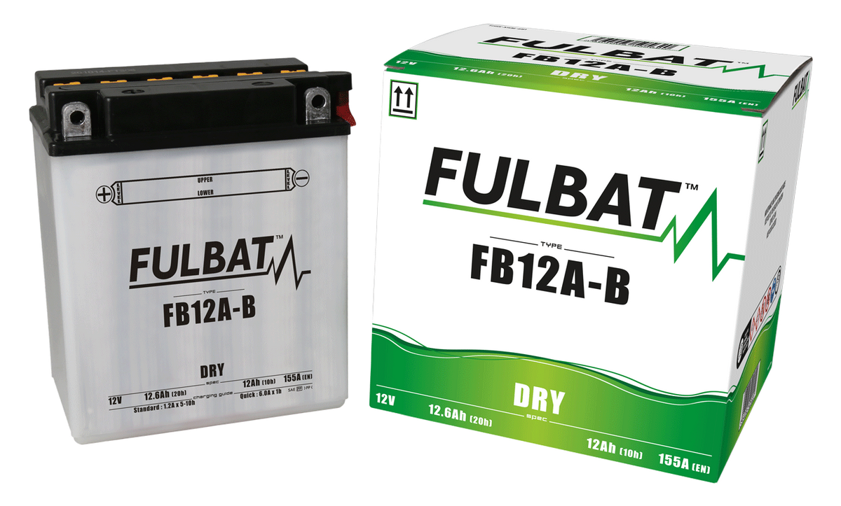 Akumulator FULBAT FUL DRY - FB12A-B / YB12A-B (suchy, obsługowy, kwas w zestawie)