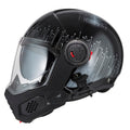 KASK MOTOCYKLOWY NZI MINIMOD DUO META BLACK SILVER XS