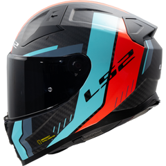 KASK LS2 FF811 VECTOR II C GRID RED CYAN-06