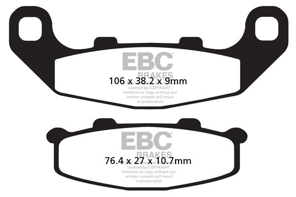 EBC Brakes Klocki hamulcowe EBC FA141 (kpl. na 1 tarcze)