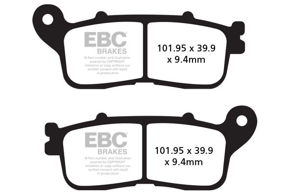 EBC Brakes Klocki hamulcowe EBC FA636HH wzmacniane (kpl. na 1 tarcze)