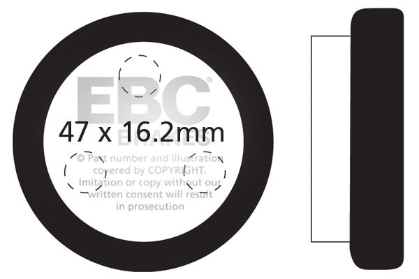 EBC Brakes Klocki hamulcowe EBC FA021 (kpl. na 1 tarcze)