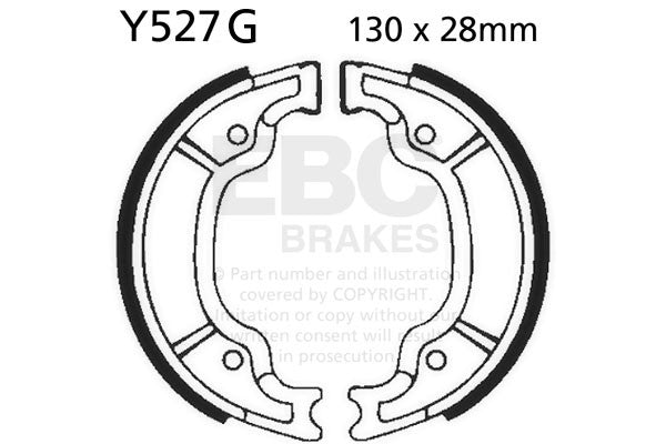 EBC Brakes Szczęki hamulcowe nacinane EBC Y527G (1 kpl.)