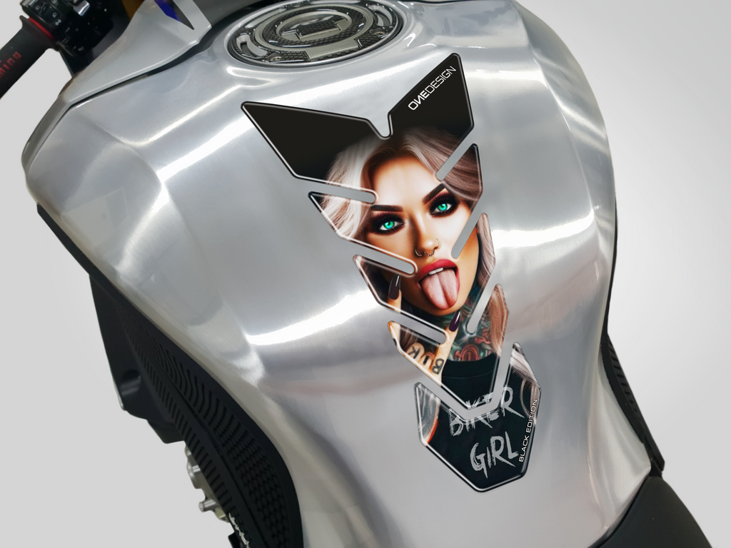 ONEDESIGN Tankpad czarny EDITION biker girl