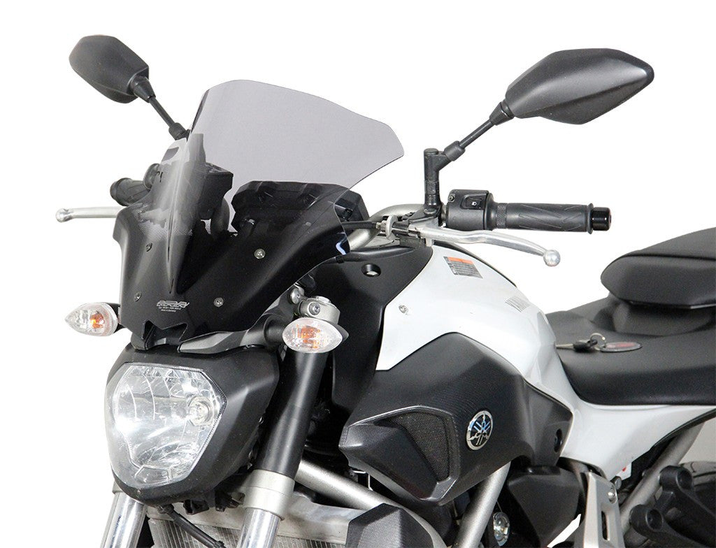 Szyba motocyklowa MRA YAMAHA MT-07 RM04 2014-2017, forma NRM, czarna