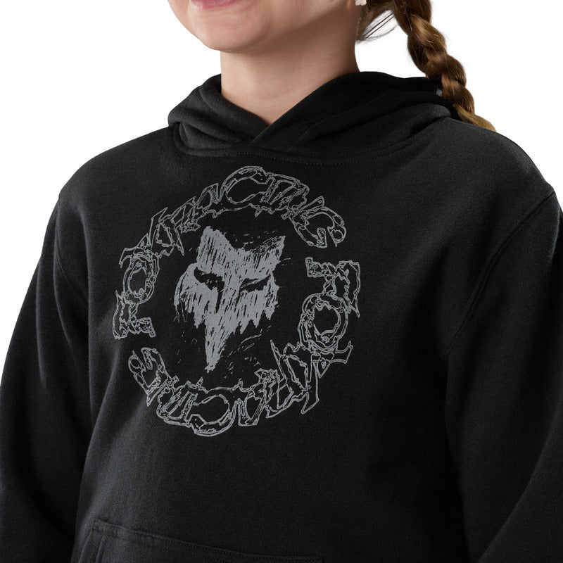 BLUZA Z KAPTUREM JUNIOR FOX SLOWBURN FLEECE PO BLACK