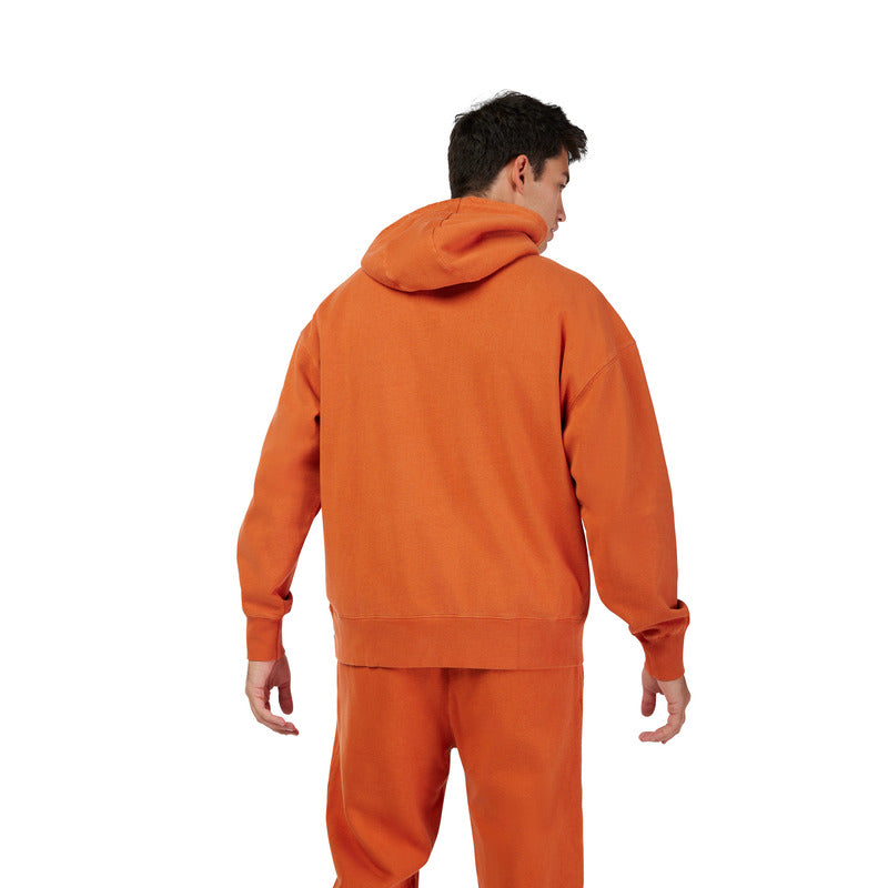 BLUZA Z KAPTUREM FOX WORDMARK OVERSIZED FLEECE