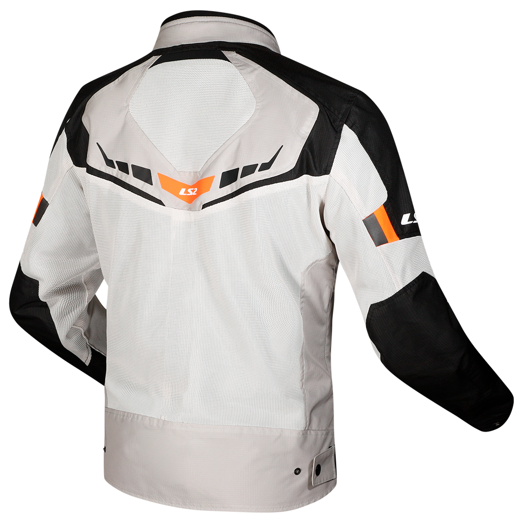 KURTKA LS2 GARDA AIR MAN BLACK GREY H-V ORANGE