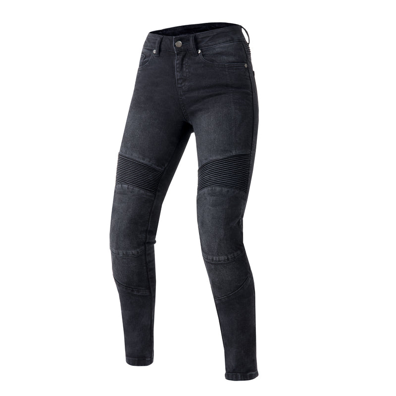 JEANSY MOTOCYKLOWE DAMSKIE OZONE AGNESS 2 WASHED BLACK