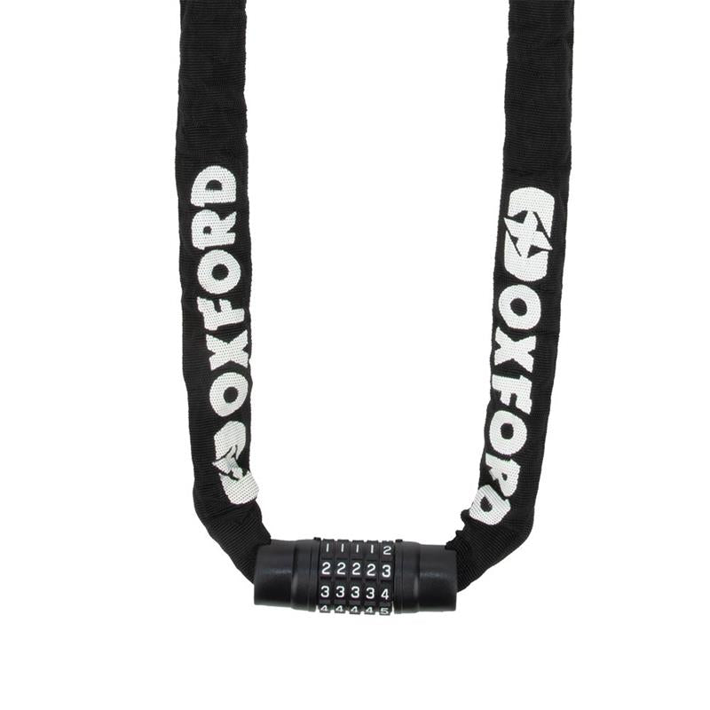 OXFORD PROMOCJA ŁAŃCUCH ZABEZPIECZENIE ANTYKRADZIEŻOWE COMBI CHAIN 8MM x 2M (OCZKO 8MM) - (ZAMKNIĘCIE NA SZYFR) – zdjęcie 3
