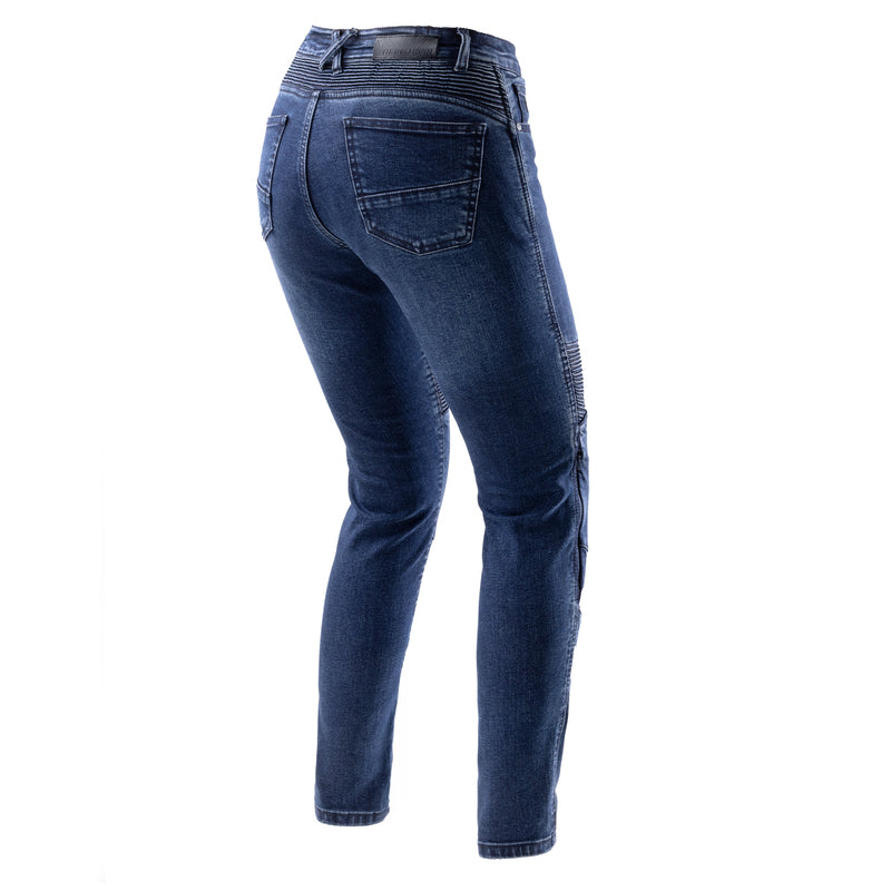 JEANSY MOTOCYKLOWE DAMSKIE REBELHORN AGNESS 2 WASHED BLUE MONOLAYER 24/30