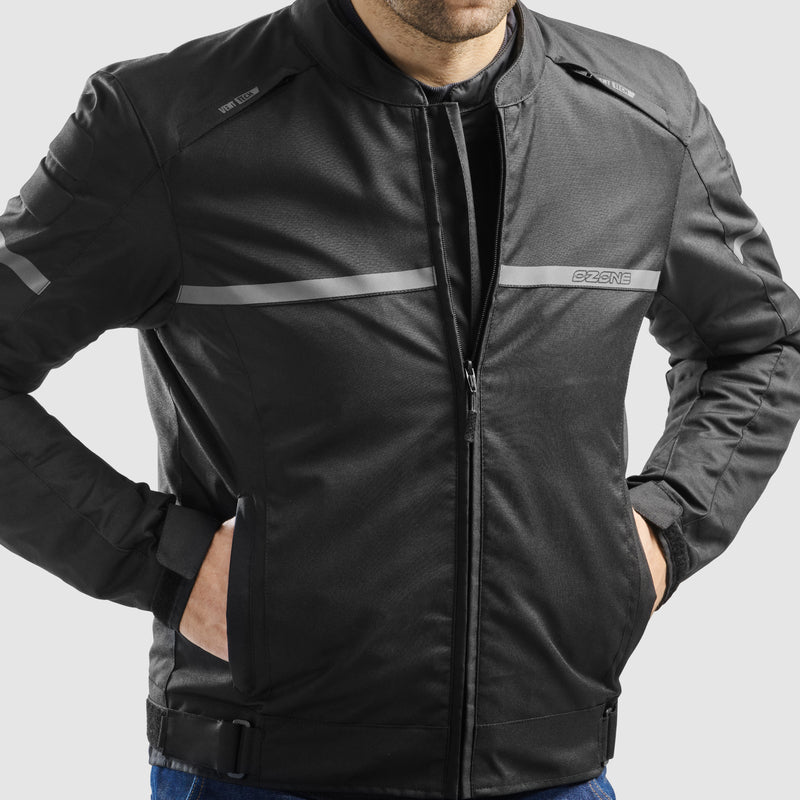 KURTKA MOTOCYKLOWA TEKSTYLNA OZONE RIDER BLACK