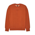 BLUZA FOX WORDMARK OVERSIZED FLEECE CREW COGNAC