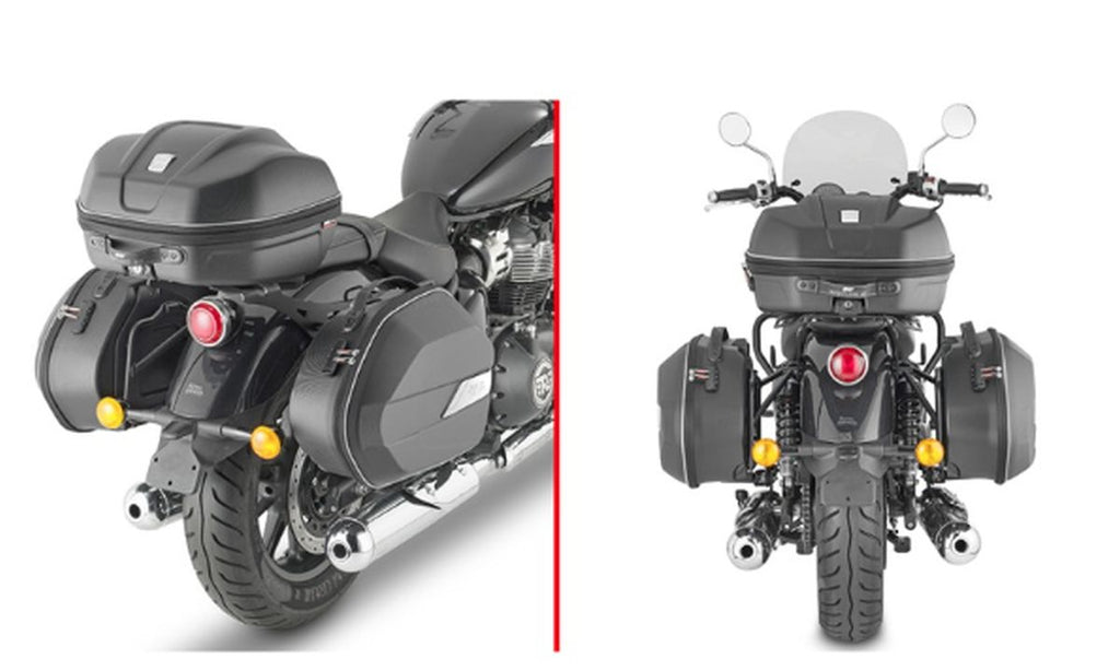 KAPPA STELAŻ KUFRÓW BOCZNYCH MONOKEY ROYAL ENFIELD SUPER METEOR 650 '23-'25, - RÓWNIEŻ POD KUFRY MONOKEY KMS K'MISSION ALU – zdjęcie 4