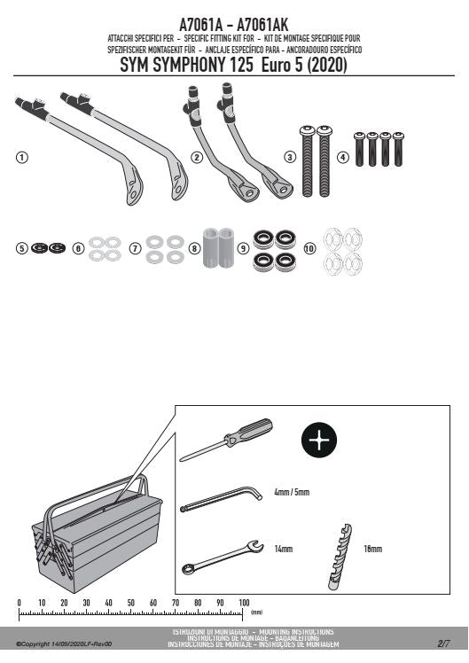KAPPA MOCOWANIE SZYBY A7061AK SYM Symphony 125 Euro 5 (20)