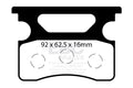 EBC Brakes EBC Klocki kartingowe FA548 (1 kpl. na tarczę)