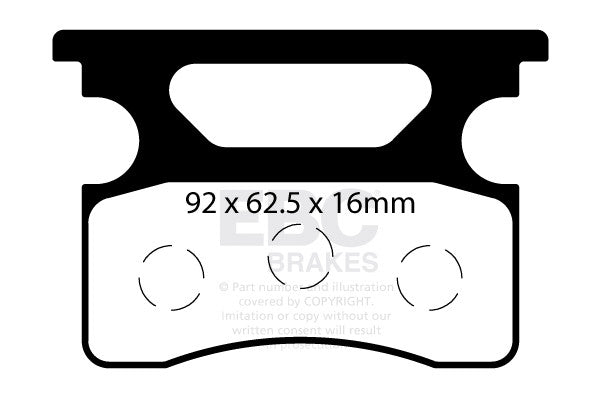 EBC Brakes EBC Klocki kartingowe FA548 (1 kpl. na tarczę)