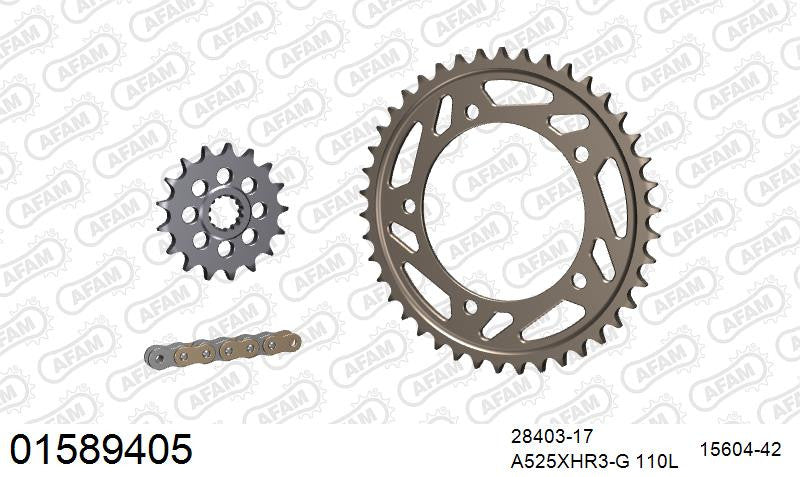Zestaw napędowy AFAM do SUZUKI GSX-R 1000 K1,K2,K3,K4,K5,K6