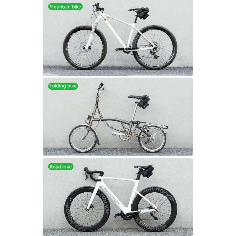 Sakwa, torba rowerowa 2 w 1 z regulowanym elastycznym paskiem ROCKBROS 30130090 czarny