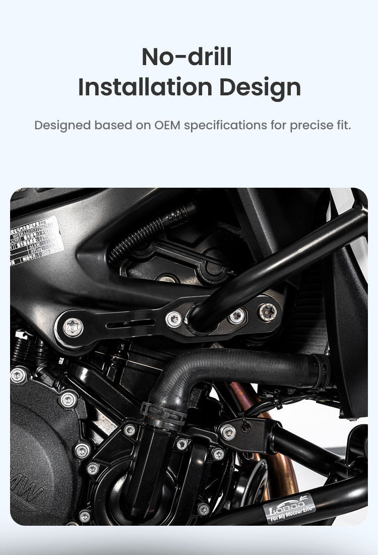 LOBOO Gmole dolne do BMW F900GS (2024-) czarne