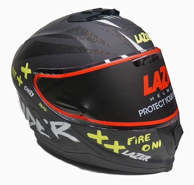 Kask Motocyklowy LAZER RAFALE EVO Oni kol. czarny/ciemny szary/żółty fluo/matowy