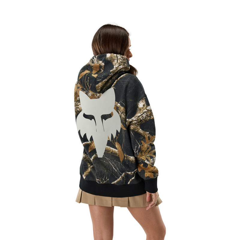 BLUZA Z KAPTUREM FOX REALTREE FLEECE PO BLACK MULTI