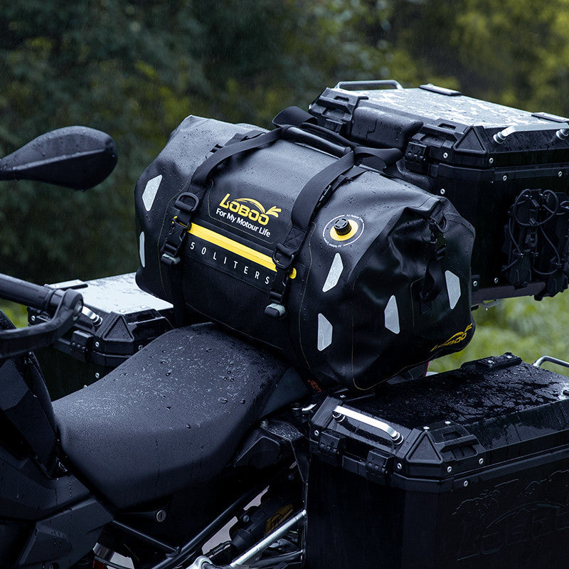 LOBOO Torba motocyklowa TPU czarna 50L