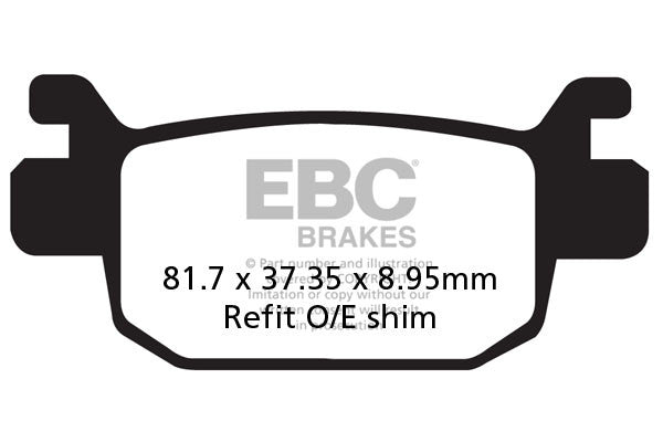 EBC Brakes Klocki hamulcowe EBC SFA415 skuterowe (kpl. na 1 tarcze)