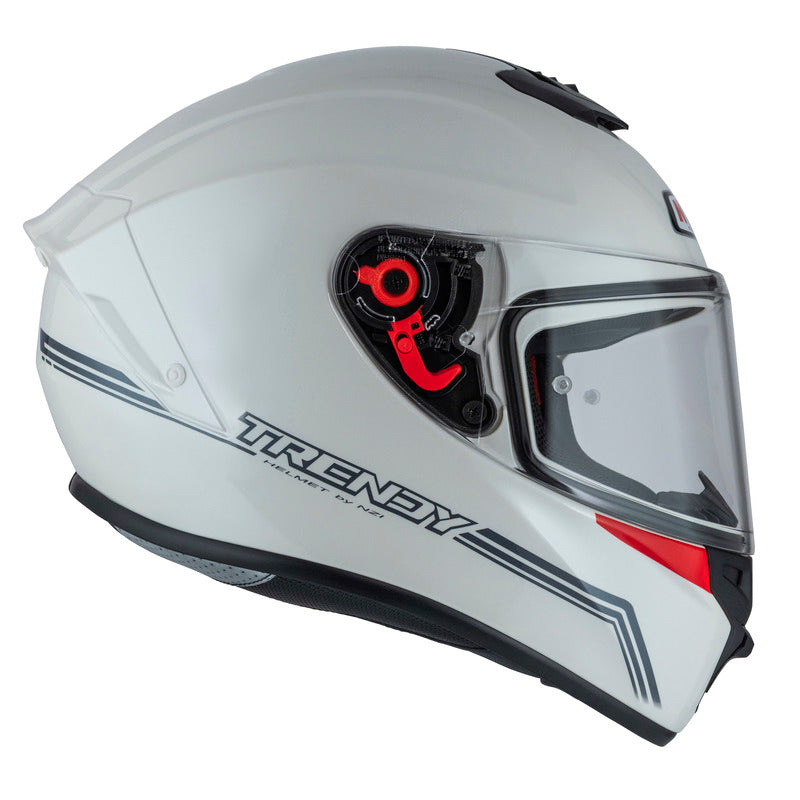 KASK MOTOCYKLOWY NZI TRENDY STREAM SOLID NOUVEAU WHITE XS