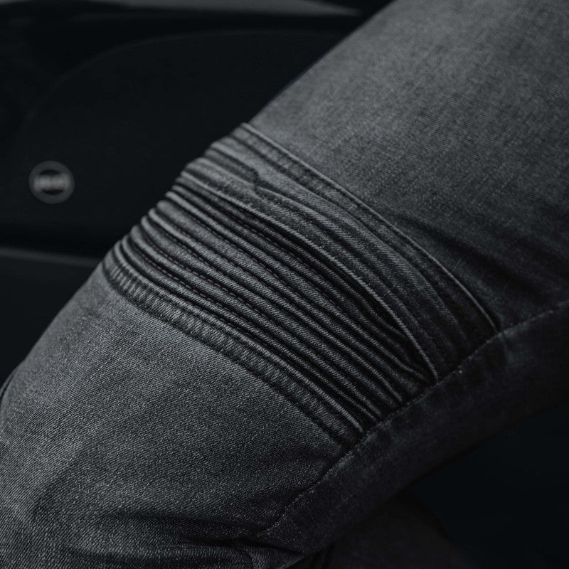 JEANSY MOTOCYKLOWE OZONE HORNET 2 WASHED BLACK