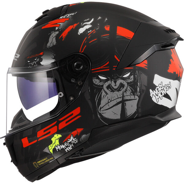 KASK LS2 FF808 STREAM II ANGRY MONKEY B.RED-06