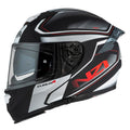 KASK MOTOCYKLOWY NZI EURUS 4 STREAM DUO CHARMANT BLACK WHITE TINTED S MATT XS