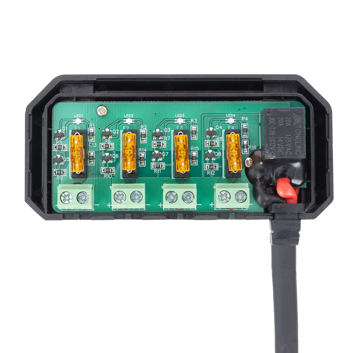 OXFORD SKRZYNKA PRZYŁĄCZENIOWA JUNCTION BOX 12V Z GNIAZDKAMI I Z BEZPIECZNIKAMI – zdjęcie 2