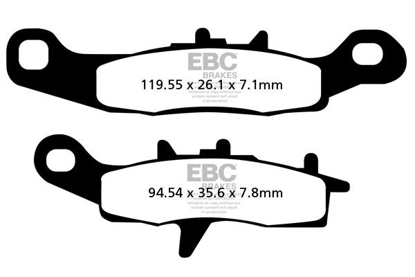 EBC Brakes Klocki hamulcowe EBC FA349R (kpl. na 1 tarcze)