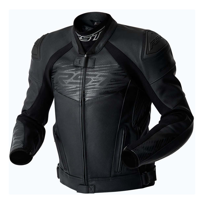 KURTKA MOTOCYKLOWA SKÓRZANA RST TRACTECH EVO D3O BLACK BLACK BLACK XS